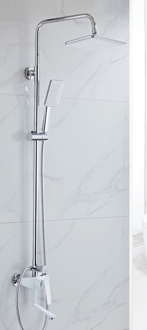 333562-F Душевая система (бел./хром) ViEiR (4/1шт)