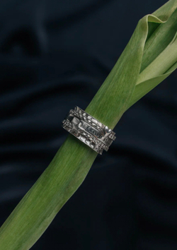 Кольцо-механизм "Ocean inside, сердце и звезда"