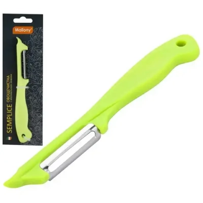 Овощечистка SEMPLICE, р-р 18*2*1 см, с вертикальным лезвием, с пластиковой ручкой