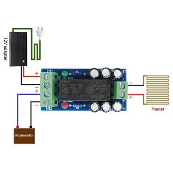 Модуль резервного питания XH-M350 с автоматическим переключением на питание от аккумулятора