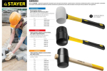 Белая резиновая киянка STAYER 900 г 20533-900