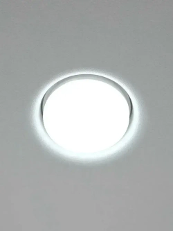 Светильник потолочный светодиодный встраиваемый GХ53 белый точечный спот круглый безрамочный