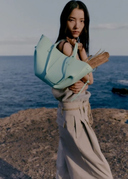 POLENE СУМКА CYME MINI, ЦВЕТ МОРСКОЙ ВОЛНЫ