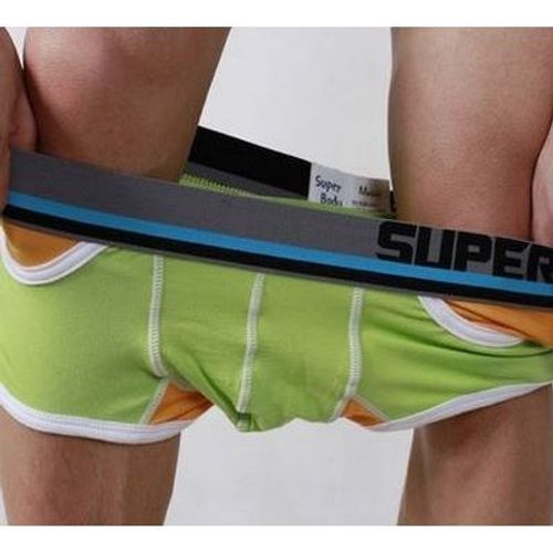 Мужские трусы хипсы салатовые Superbody Modal Green Hip Boxer