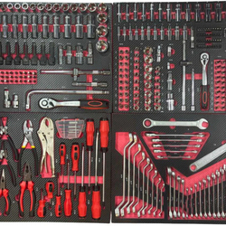 Набор ложементов GWA-329R с инструментом, 329 предмета, 4 ложемента, 550x390x30мм, Great Wolf