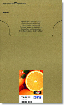 Epson Oranges C13T33374510 струйный картридж Подлинный Черный, Голубой, Пурпурный, Фото черный, Желтый 1 шт