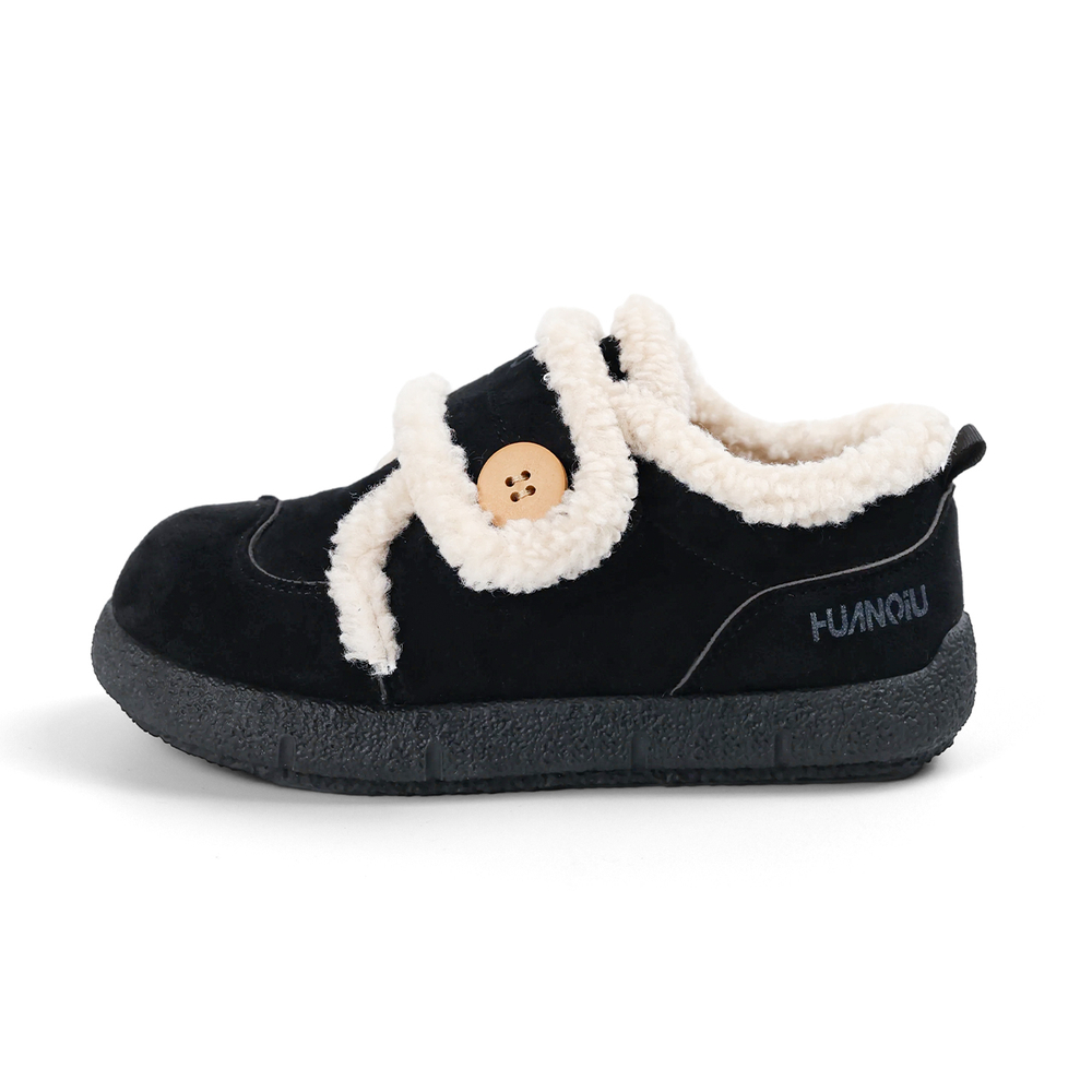 HUANQIU Synthetic Leather Thermal Abrasion Resistant Low top Insulated Shoes Women"s