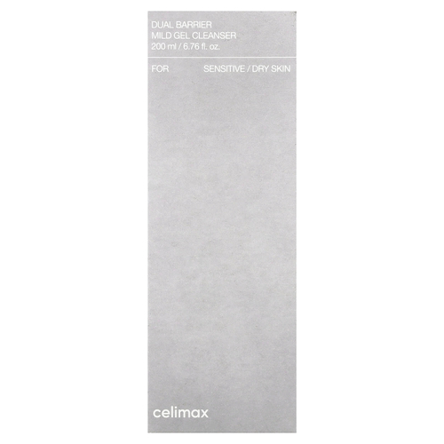 Celimax, мягкий гель для умывания с двойным барьером, для чувствительной/сухой кожи, 200 мл (6,76 жидк. унции)