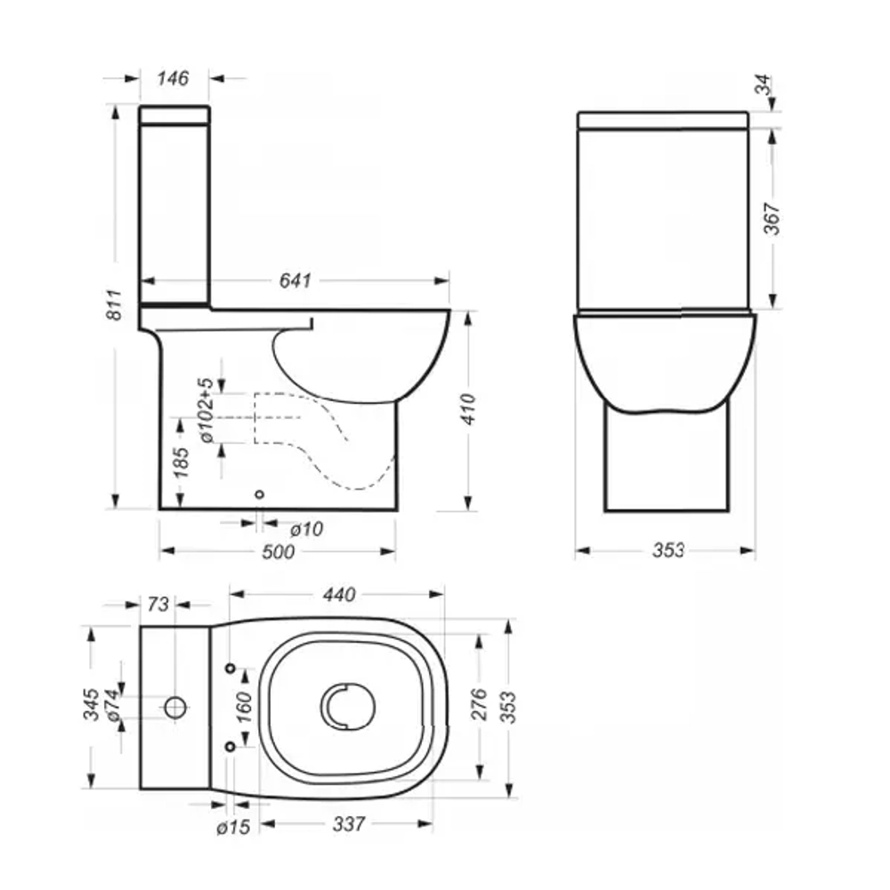У/К (САМАРА) QUADRO Slim SL DM 2-кн Alka Plast сид дюропласт,микролифт,быстросьем DINO PLAST