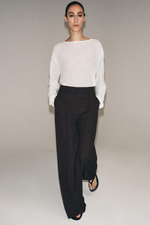Брюки с широкими брючинами в стиле минимализм от ZW COLLECTION - ZARA