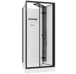 Душевая кабина Ceruttispa (ЧеруттиСпа) BELLA90B, с низким поддоном, 90x90x225