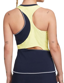 Женский топ теннисный Nike Court Dri-Fit Slam Tennis Tank W - obsidian light zitron/white