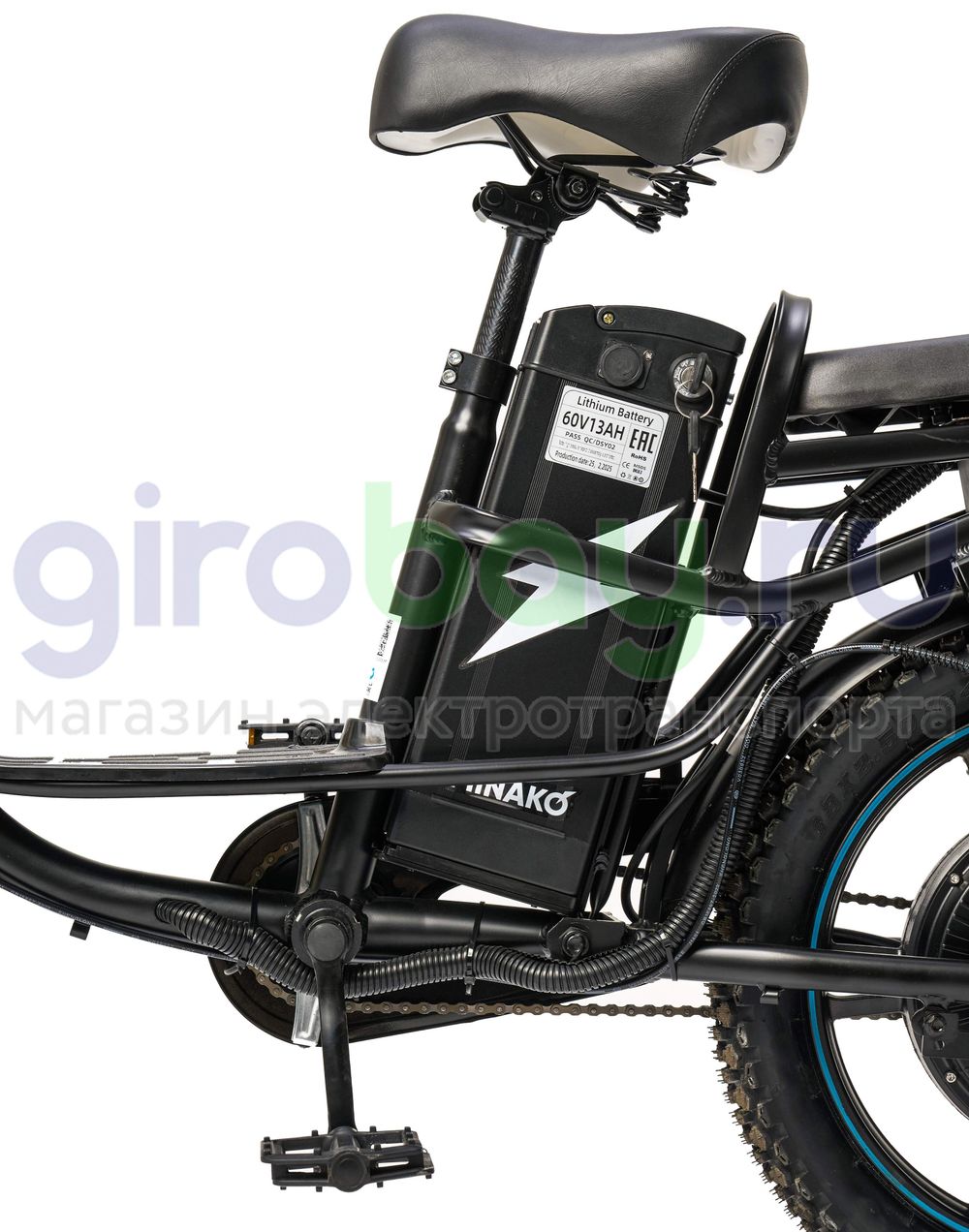 Электровелосипед Minako V.8 PRO Black (60V/13Ah) версия 2026 года фото №4