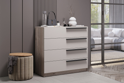 Комод КМ-02, Дуб смоки, Кашемир