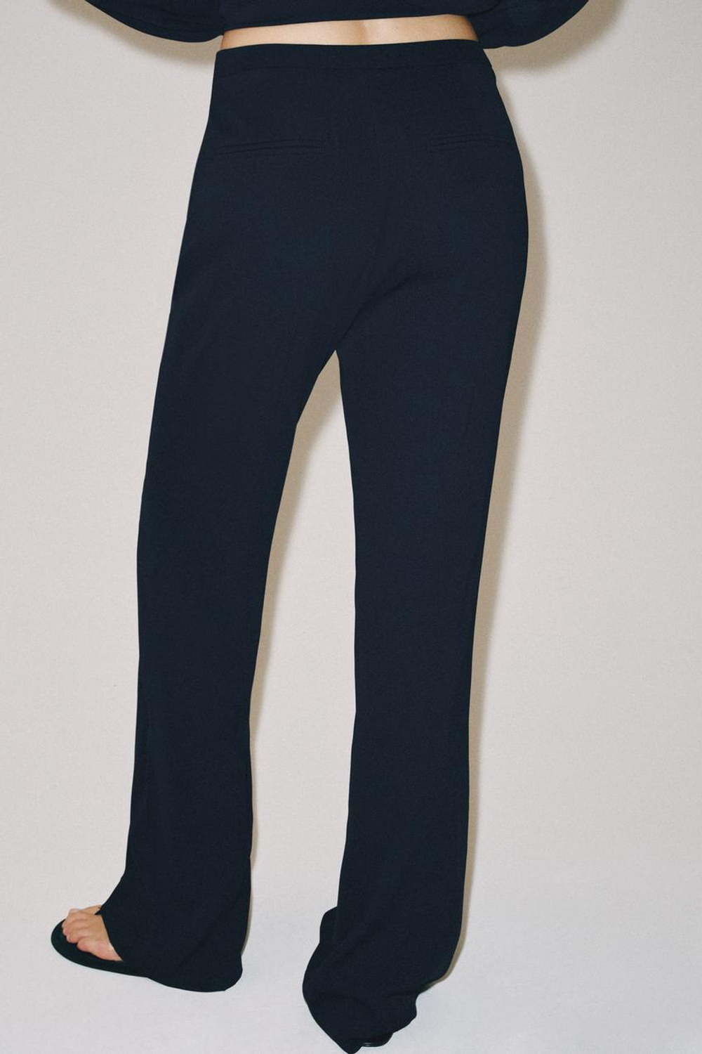 ZARA СВОБОДНЫЕ БРЮКИ — ZW COLLECTION, МОРСКОЙ СИНИЙ