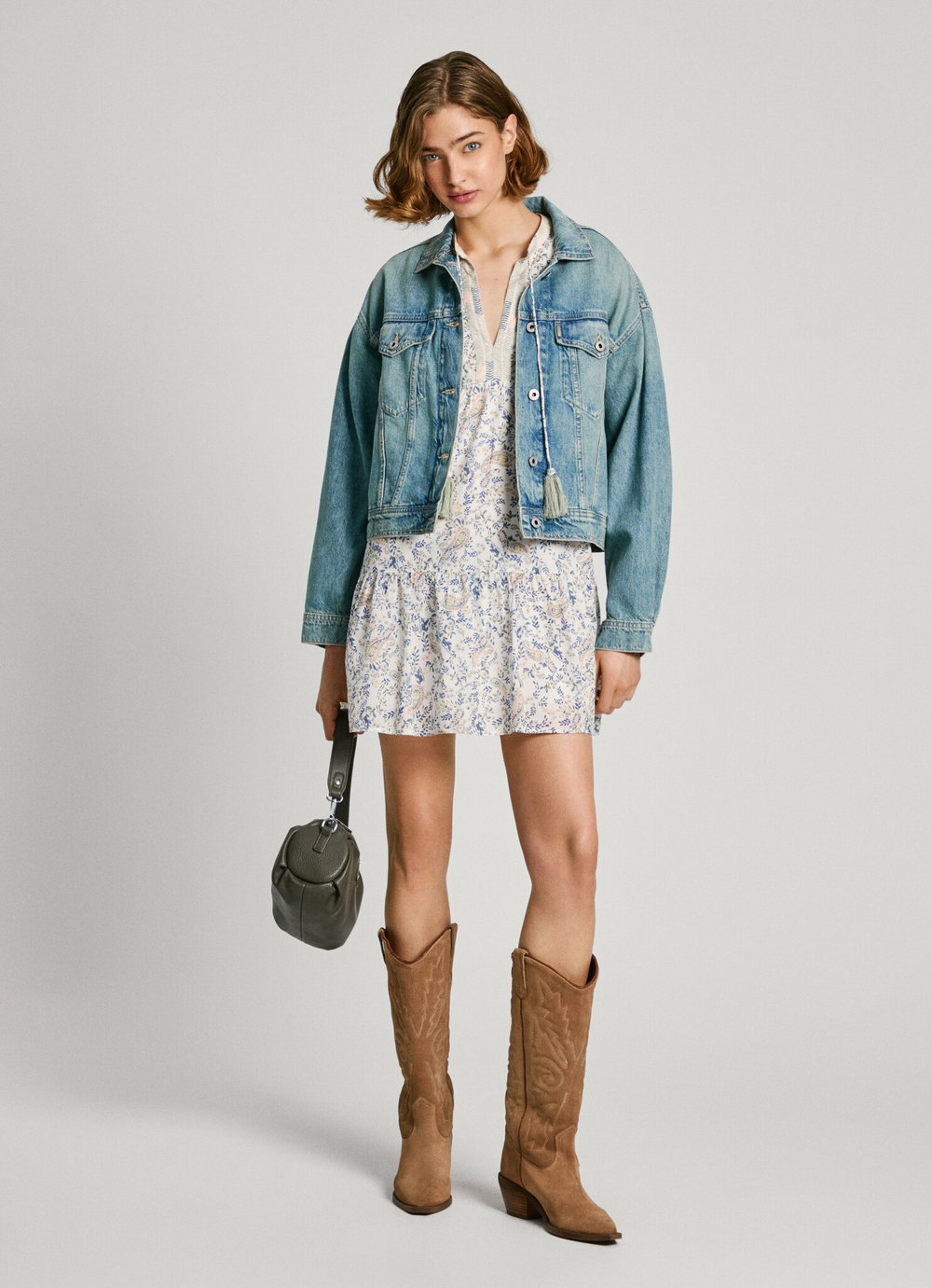 Джинсовая Куртка PEPE JEANS  свободного кроя
