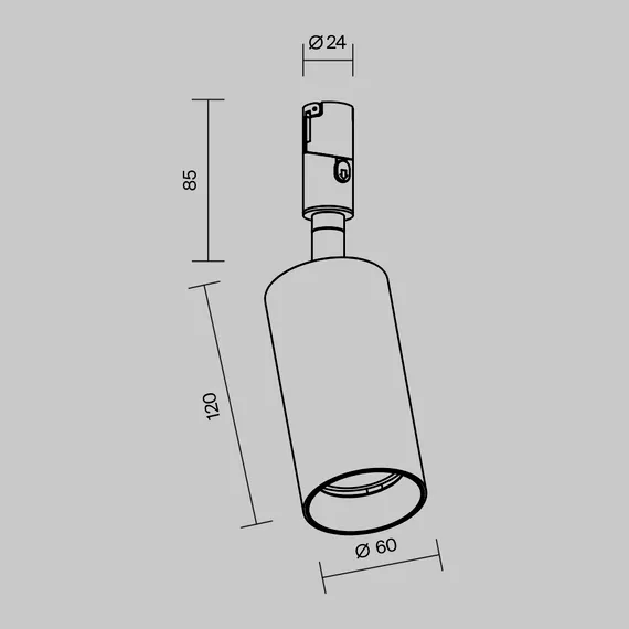 Трековый светильник Фокус / Focus Led 3000К 15Вт 36° Technical tr201-1-15w3k-m-b