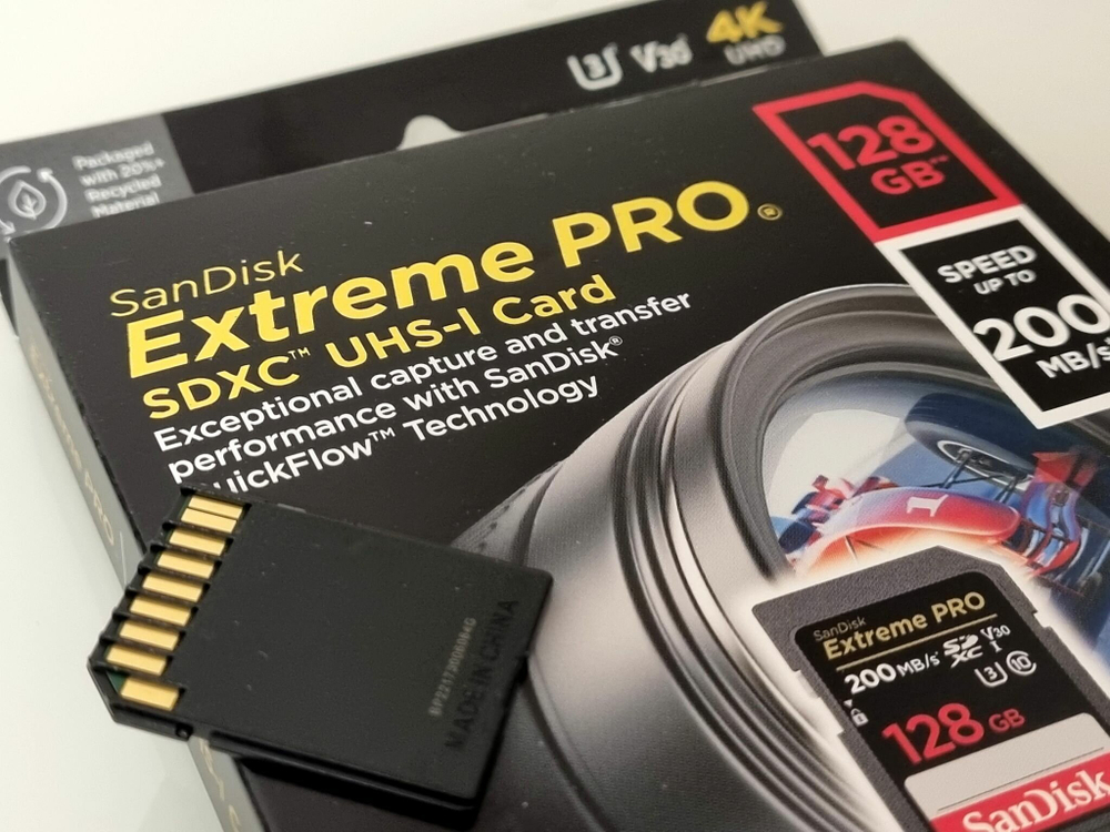 Карта памяти SanDisk Extreme Pro SD UHS I 128GB 200/140MB/s (SDSDXXD-128G-GN4IN)