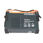 Аппарат сварочный инверторный PATRIOT WM 200D MMA, входное напряжение:1ф,140-240В; сварочный ток макс: 200A; ПВ при макс. токе:70%, дисплей, ARC FORCE,ANTI STICK, HOT START