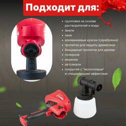 Аккумуляторный краскопульт Wortex Краскораспылитель электрический WORTEX PS 0845 (PS084502911)