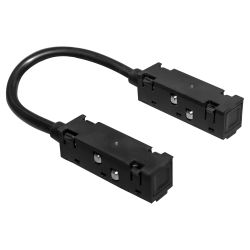 Коннектор питания ЭРА TRM20-CPC-B для магнитного шинопровода угловой черный для системы NOVA | Трековые светильники