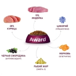 AWARD (Авард)  Сухой корм для щенков от 1 мес, беременных и кормящих сук средних пород с индейкой и курицей