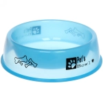 Миска пластиковая «Паппи» 21*6см цвет голубой / 500мл