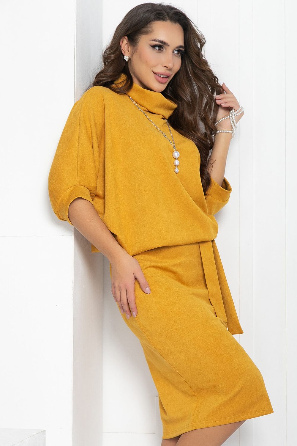 Платье Антония (горчица) П11883 LT Collection