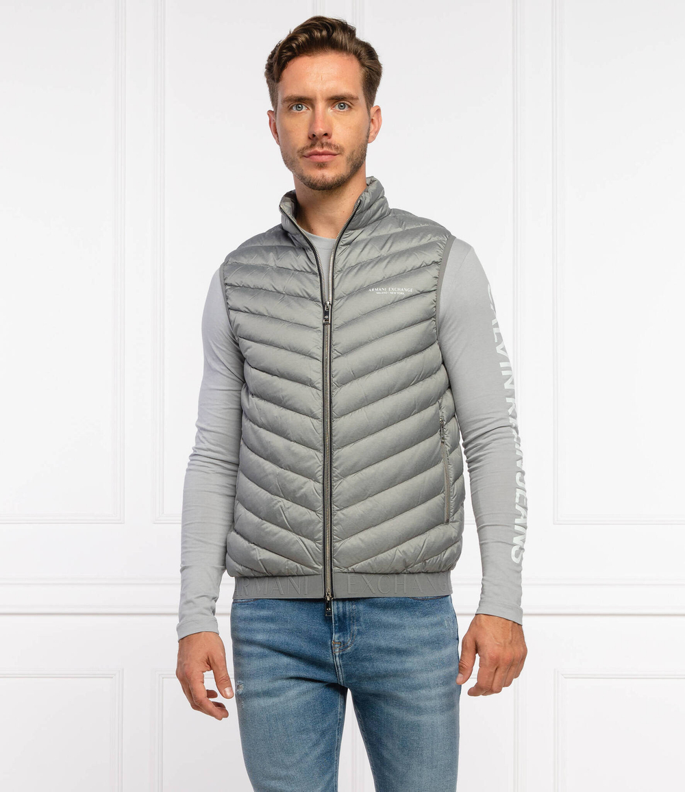 пуховая безрукавка Armani Exchange - серый(8NZQ52 ZNW3Z)