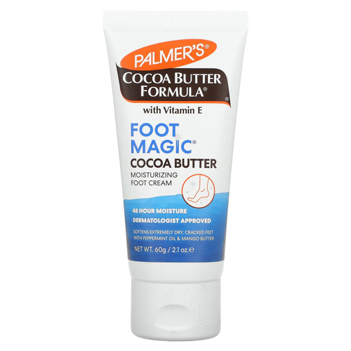 Palmer's, Cocoa Butter Formula® с витамином E, Foot Magic, с маслом перечной мяты и маслом манго, 60 г (2,1 унции)