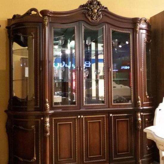 Шкаф-витрина ДЖОКОНДА корень глянец 2,3