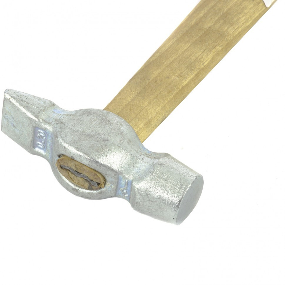 Молоток слесарный, 200 г, круглый боек, деревянная рукоятка Россия