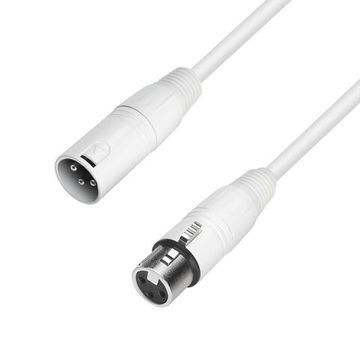 Adam Hall K4MMF0250-SNOW - кабель микрофонный XLR (F) - XLR (M), 2 x 0.22 мм2, 2.5 м, белый