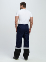 Костюм Вивантек-1 СОП К. (тк.Смесовая МВО,240) брюки, т.синий/черный/васильковый