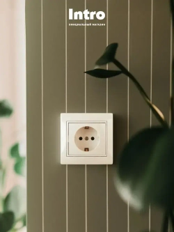 Розетка Intro Plano 1-202-01 с заземлением 2P+E Schuko 16А-250В IP20 скрытой установки белая