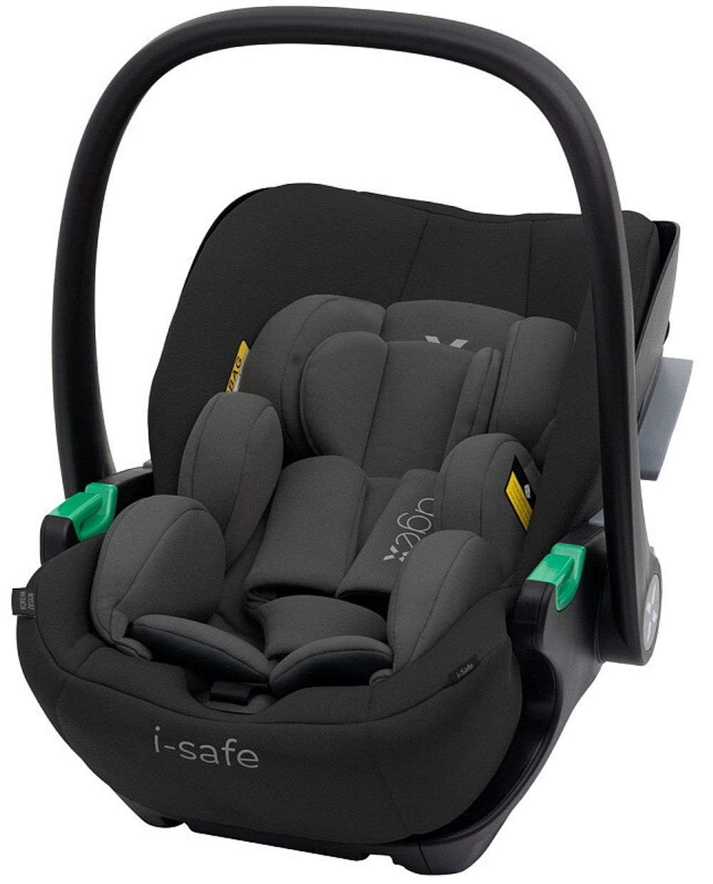 Коляска Agex Prima Pro 3 в 1 с автокреслом i-Safe Black Midnight Grey (Темно-серый)