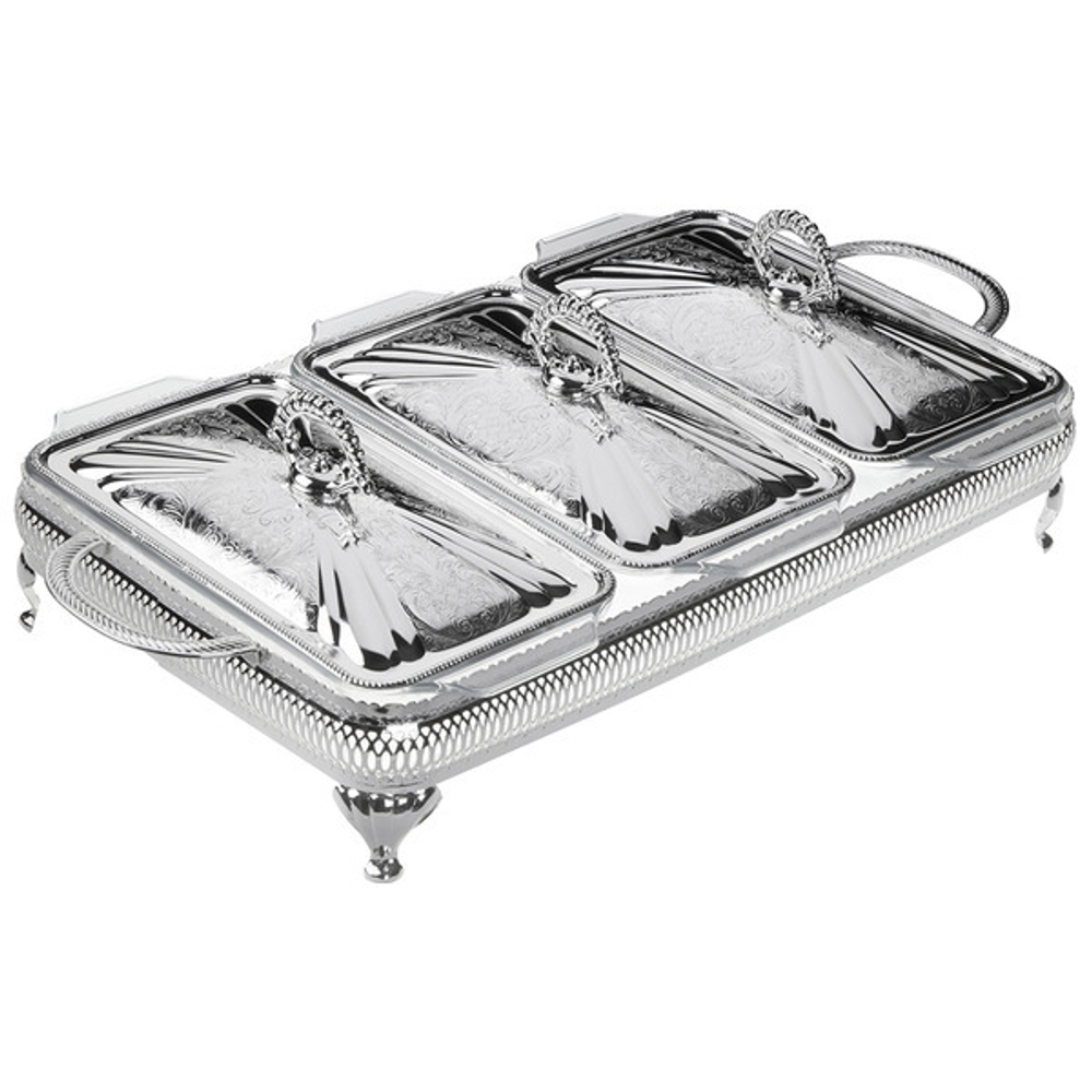 Мармит прямоугольный с крышкой 53х28см Queen Anne