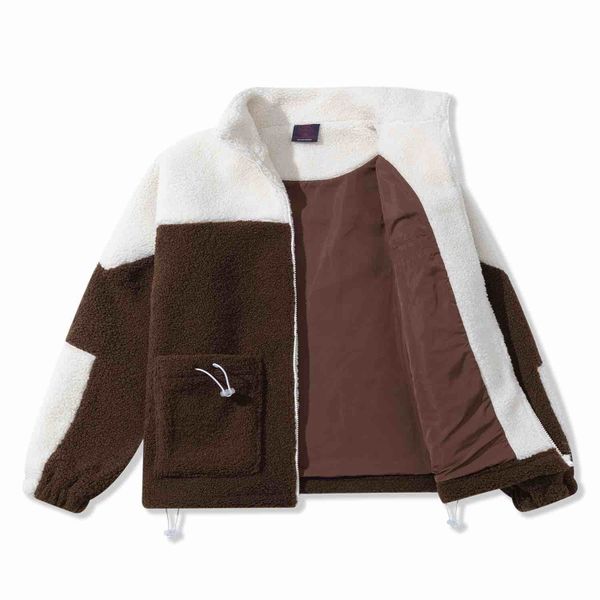 Куртка Furry Big Logo HTF белая/коричневая - фото 3