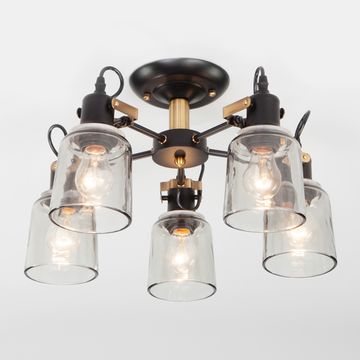 Люстра потолочная 70111/5 черный Astor Eurosvet