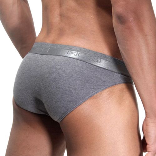 Мужские трусы брифы серые HOM Classic 40-0204-00ZU