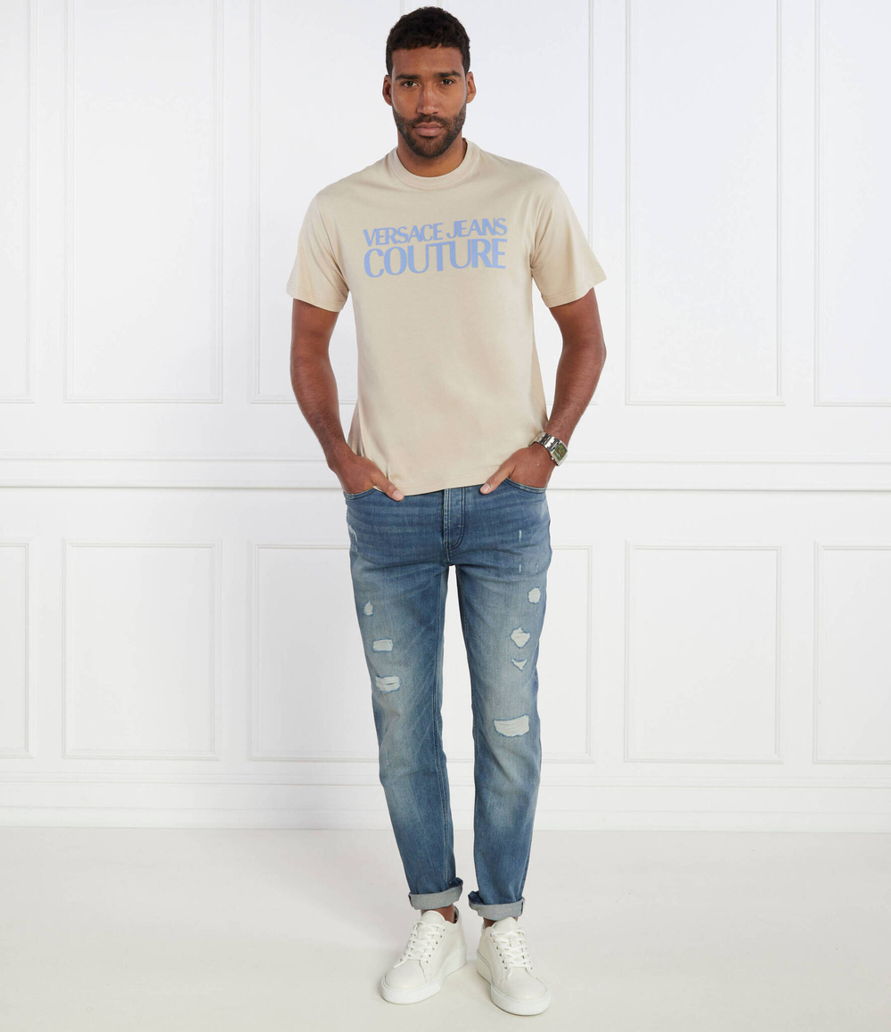 Футболка MAGLIETTA Versace Jeans Couture - бежевый(76GAHG01CJ00G)