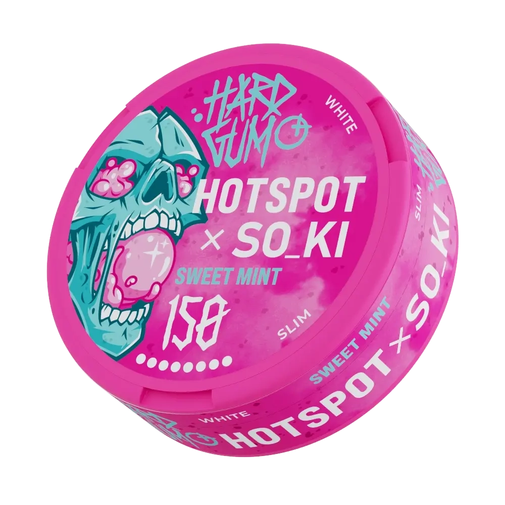 СНЮС HOTSPOT x SO_KI HARD GUM SWEET MINT (150МГ) - СЛАДКАЯ МЯТНАЯ ЖВАЧКА