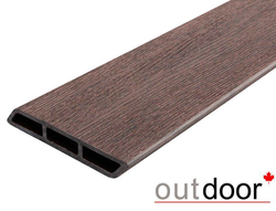 Доска Ромбус ДПК Outdoor 122*22*4000 мм. STORM BROWN коричневая микс
