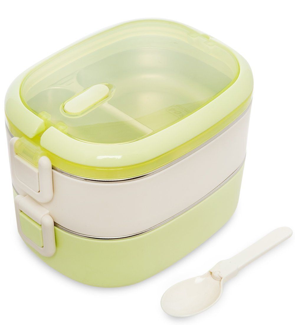 GAEM Home HM-01/10-B Ланч-бокс двойной 1250 мл с ложкой