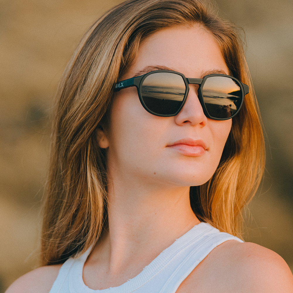 Спортивные очки HILX Orion / Matt Solid Yellow / Black Polarized Lens