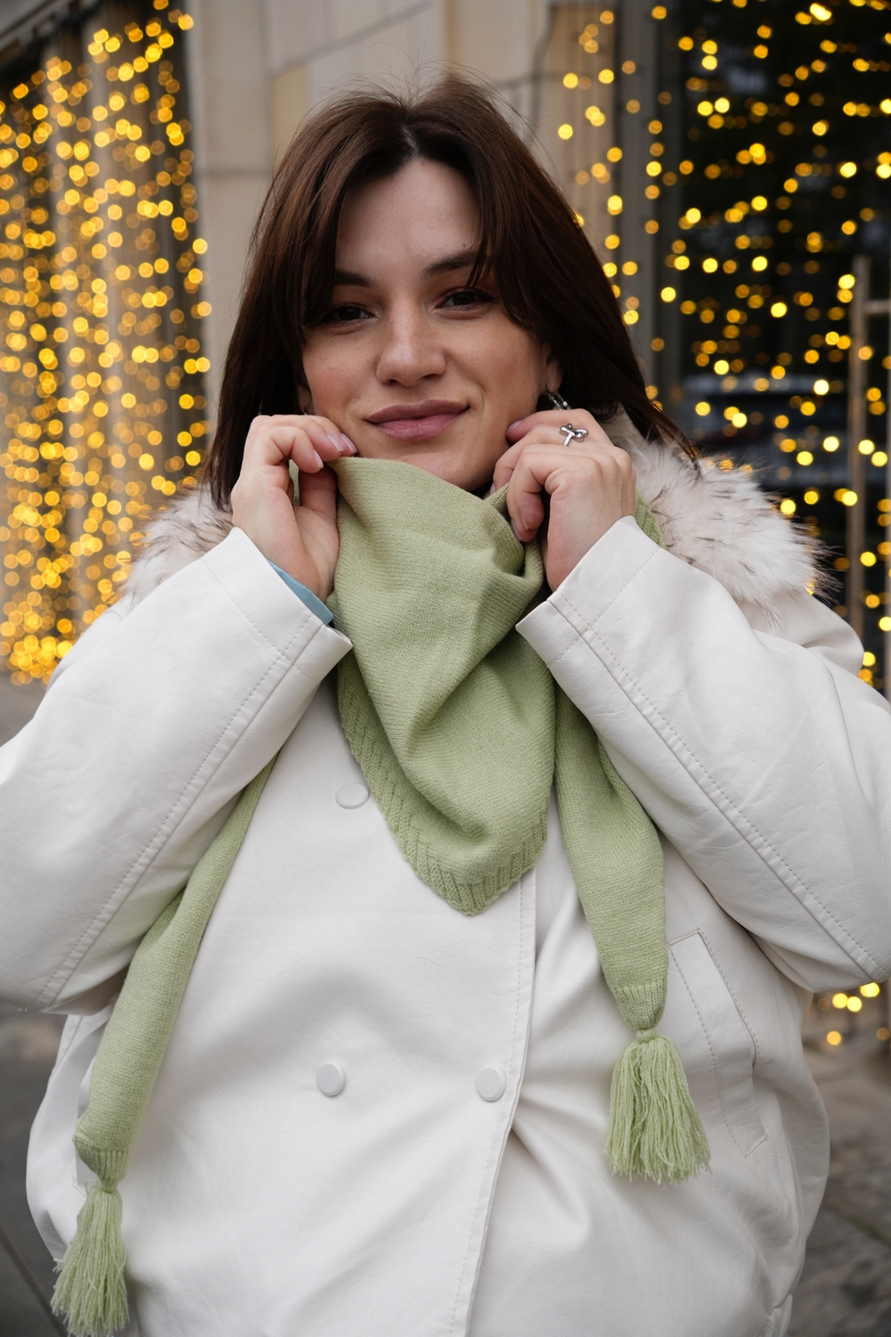 Косынка облегченная фисташка