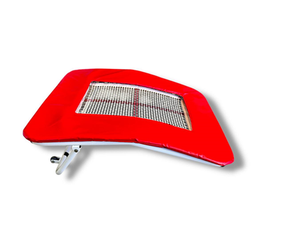 Мостик гимнастический подкидной - "Батутный мост" - закрытая рама (круглый профиль) - плетеная сетка на пружинах