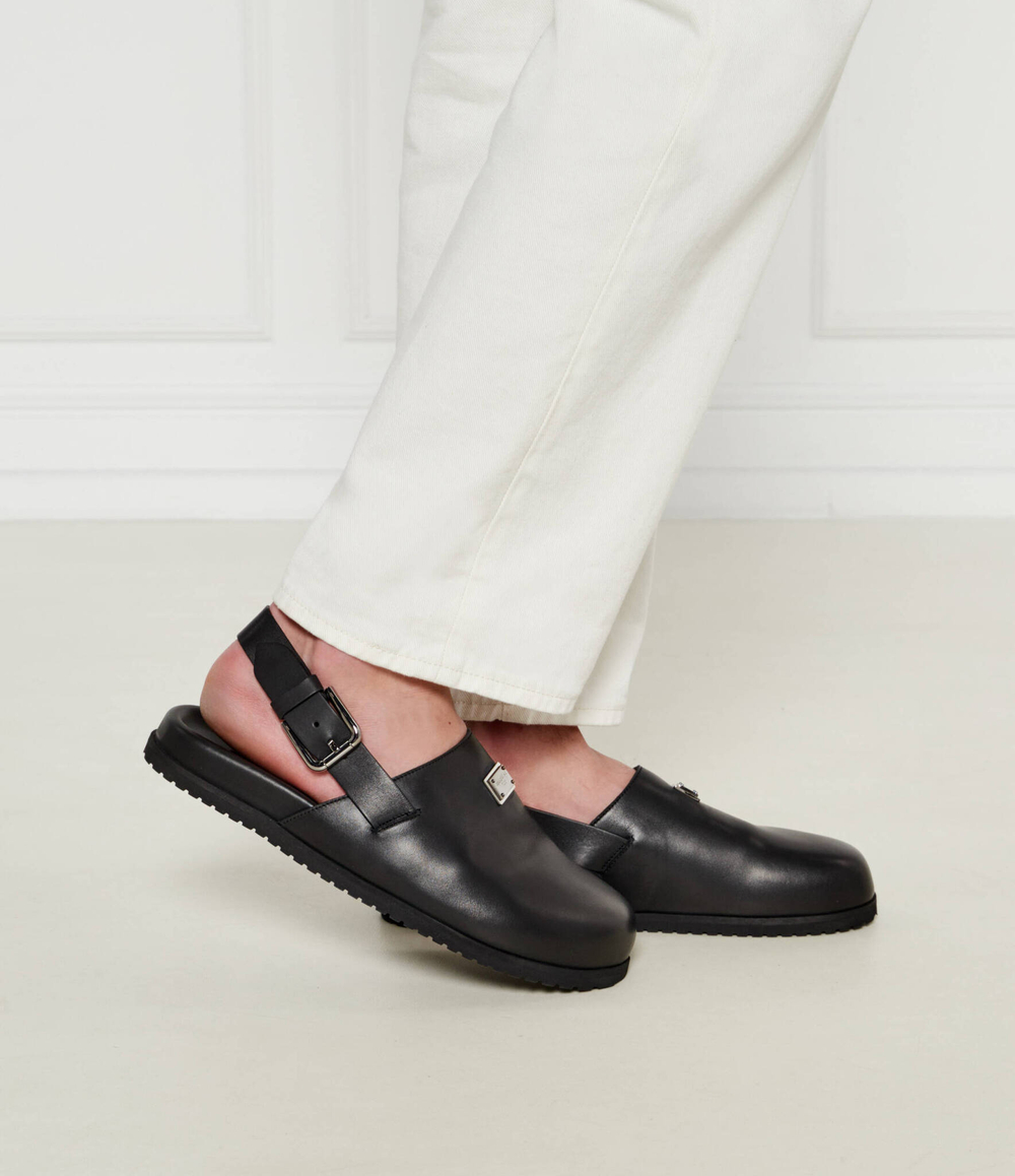 Кожаные мюли Dolce & Gabbana - черный(A80402 AQ765)