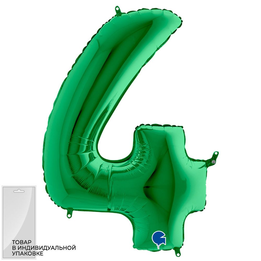 Цифра &quot;4&quot; зелёный Gr