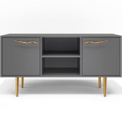 Тумба под ТВ Арт 117см Стайл Серый Голд